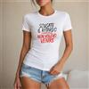 NONE Maglietta da donna 100% cotone, stile casual e streetwear, con scritta divertente 'Scusate il ritardo, non volevo venire', perfetta per il tempo libero, le vacanze, l'estate, la spiaggia, lo shopping