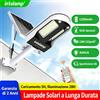 intelamp Lampioni Solari Intelamp per Esterni 3000LM 12500mAh con Sensore di Movimento,Luci di Sicurezza Solari Impermeabili per Giardino,Cortile,Garage luci solari esterno faretto led esterno solare lampione