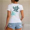 NONE T-shirt da donna con tartarughe, stile boho chic, maglietta da donna 100% cotone, disegno tribale marino, vacanze estive, spiaggia e viaggio, regalo perfetto per amiche e sorelle