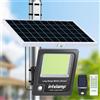 intelamp Fari Solari da Esterno Intelamp ad Alte Prestazioni 12000mAh, Collegabili, con Pannello Solare Super Grande, Ricarica Rapida, Due Sensori di Movimento per Giardino, Sentieri e Strade