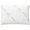 VKZHOME VKZ Cuscino Letto 65x43x18 cm, Guanciale Letto Alto e Morbido per Dormire, Imbottitura in Cotone e Polipropilene, Cuscino Traspirante Lavabile, Bianco