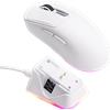 EPOMAKER Mouse da Gaming Wireless EPOMAKER NEX Lite Tri-mode con Sensore PAW3311, Dock di Ricarica RGB e Polling Rate 1K/12K DPI per Gaming e Ufficio