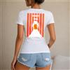 NONE Maglietta da donna 100% cotone, stile casual e divertente, con stampa anatra e scritta What the Duck, perfetta per il tempo libero, le vacanze, la spiaggia, l'estate, regalo originale per amiche,