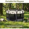 NONE Recinto pieghevole portatile per animali domestici, tenda traspirante in tessuto Oxford per cani e gatti, box per cuccioli e gattini per interni ed esterni, con rete antigraffio, 3 misure adatte ad