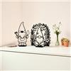 NONE Statuine Folletti Gnomi Decorativi di Design per Casa e Giardino - Coppia Ornata e da Giardinaggio