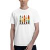 NONE T-Shirt Uomo Cinese Bianca con Stampa Posteriore Yin Yang Tai Chi, in Cotone Leggero, Manica Corta, Girocollo, Stile Retrò Grande Taoismo, Estiva Casual, Moda Harajuku Streetwear, Taglie S M L XL XXL