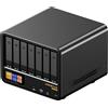 NONE AOOSTAR WTR MAX Mini PC AMD Ryzen 7 PRO 8845HS Radeon 780M, 11 unità di archiviazione, raffreddamento Glacier Pro 1.0, USB4 a 40Gbps, interfaccia OCuLink, doppia LAN 2.5G e 10GB SFP+, display 4K a