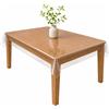 VKZHOME VKZ Copritavolo Trasparente in PVC Impermeabile, Tovaglia Trasparente Antimacchia e Antiscivolo,0.2mm 140×80cm, per sala da pranzo e soggiorno