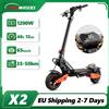 SUNNIGOO X2 Monopattino Elettrico Fuoristrada Motore 1200W 65km/h Alta Velocità Batteria 48V 15Ah Pneumatico All-terrain da 11 pollici Autonomia 35-50km Ricarica Rapida 5-6H Monopattino Elettrico per