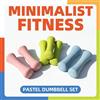NONE Set di Manubri Fitness 3kg l'uno (Coppia), Ferro Massiccio con Rivestimento Antiscivolo, Ergonomici Anti-Rotolamento, per Allenamento a Casa e Tonificazione
