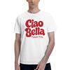 NONE T-Shirt 100% Cotone Uomo Ciao Bella Human Soul, Maglietta a Maniche Corte con Stampa Grafica, Casual Streetwear Estivo, Vestibilità Regular, Idea Regalo per Giovani, Moda Urbana
