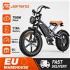 JANSNO Bicicletta Elettrica JANSNO X50 con Pneumatici Larghi, Batteria Rimovibile 48V 17AH, 750W, 20×4, E-Bike da Montagna Fuoristrada, 21 Velocità, per Adulti