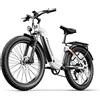 Shengmilo Bicicletta elettrica Shengmilo MX06 , batteria 48V17.5AH, 26 pollici fatbike, E-Mountain Bike da uomo, bici elettrica da neve, 1000W Ebike, E-bike da città.