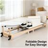 UOSU Letto Reformer Pilates Pieghevole Salvaspazio in Legno d'Acero | Attrezzatura per Pilates Domestico in Confezione di Legno - Spedizione Inclusa