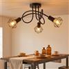 NONE Lampadario a tre luci, moderno, dalla forma irregolare, in stile europeo, compatibile con tutte le lampadine E14 (lampadina non inclusa), adatto a diversi ambienti come soggiorno, camera da letto e
