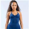NONE Top sportivo lungo senza logo con spalline, intimo yoga da donna, canotta senza maniche, reggiseno sportivo con schiena scoperta, per corsa e palestra