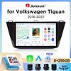 Junsun Autoradio Junsun Wireless CarPlay Android Auto per Volkswagen (VW) Tiguan Mk2 (AD/BW) 2016-2023 con ventola di raffreddamento integrata, navigatore GPS Android, lettore multimediale, WiFi, DSP, RDS,