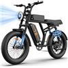 URLIFE Bicicletta Elettrica URLIFE T2 con Pneumatici Larghi per Adulti, Batteria al Litio Rimovibile 48V 15.6Ah, Autonomia 100KM, Ruote 20×4 Pollici, E-bike Fuoristrada con Doppio Freno a Disco, Spedizione