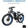 NONE Bicicletta elettrica Baolujie DP-2602, 2 motori da 1500W, batteria 48V 23AH, 45KM/H, pneumatici larghi da 26 pollici.