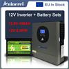 Aninerel Set Inverter+Batteria Aninerel 2500W 12V, Inverter Solare Ibrido con MPPT Integrato, Onda Sinusoidale Pura con Wifi, Batteria Lifepo4 220Vac 12V 100Ah, Batteria Portatile per Accumulo Solare con BMS