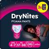 DryNites Huggies Drynites Pannolini, Taglia M (17-30 Kg), Mutandine assorbenti bambina, Design Marvel, 30 Pz