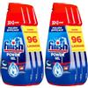Finish Power Gel, Detersivo per Lavastoviglie Liquido, 96 Lavaggi, 3 confezioni da 30+2 Lavaggi, Freschezza Mediterranea, Pulizia Efficace, Azione Sgrassante (Confezione da 2)