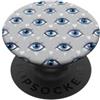 Evil Eye Greek Mythology Greece Gifts Motivo occhio greco malocchio blu scuro scuro PopSockets PopGrip Adesivo