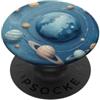 Space Art Planetary System Solar System Planet Space Art Sistema Planetario Sistema Solare PopSockets PopGrip Adesivo