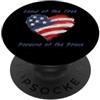 USA - Disegni degli Stati Uniti d'Americ USA Cuore - Land of the Free because of the Brave PopSockets PopGrip Adesivo