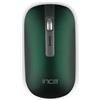 İnca Inca IWM-531RY - Mouse wireless Bluetooth 5.1 e 2.4GHz, ricaricabile, 1600 DPI, silenzioso, mouse ottico wireless con batteria, USB-C, verde