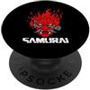 Samurai Japanese Oni Demon Mask Cyber Pu Samurai Giapponese OniCyborg Maschera Demone Cyberpunk Streetwear PopSockets PopGrip Adesivo
