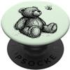 A Bear for All Seasons Teddy Bear Bee schizzo illustrazione PopSockets PopGrip Adesivo