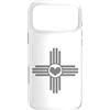 We Love New Mexico - Souvenirs & Gifts C Custodia per iPhone 17 Pro Max Bandiera Zia Sun del New Mexico Heart Pride vintage