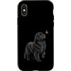 Dog Butterfly Horizon Collection Custodia per iPhone X/XS Terranova Cane Farfalla Amante della Natura