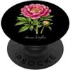 The Botany Bureau Illustrazione della pianta di peonia cinese Paeonia lactiflora PopSockets PopGrip Adesivo