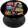 Back To School Supplies Kawaii Student T Simpatico pastello Apple Pencil Teacher Kid che torna a scuola PopSockets PopGrip Adesivo
