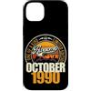 Jahrgang 1990 36. Geburtstag Awesome Custodia per iPhone 14 Plus Grande da ottobre 1990 36° compleanno frase 36 anni