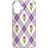 Floral Aesthetic Flower Botanical Gifts Custodia per iPhone 17 Viola Lavanda Argyle Fiori Floreale