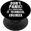 IT Engineering & Infrastructure T-Shirts Ingegnere Tecnico IT PopSockets PopGrip Adesivo