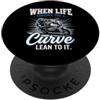 Asphalt Wisdom Quando la vita ti getta una curva si appoggia in esso motociclista PopSockets PopGrip Adesivo