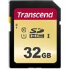 Transcend Scheda di memoria SDXC 500S da 32 GB UHS-I, C10, U3, V30, 4K, Full HD, MLC, fino a 95/50 MB/s ( per fotocamere DSLR e videocamere avanzate) con confezione Frustration Free - TS32GSDC500S-E