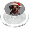 CHRISTMAS GERMAN SHORTHAIRED POINTER PRO Puntatore tedesco a pelo corto con cappello di Babbo Natale Natale cane PopSockets PopGrip per MagSafe