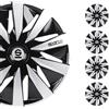 Sparco Borchie Set 4 copricerchi 15 pollici copriruota auto Lazio SPC1591BKSV nero argento