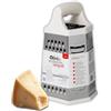 IPEA Grattugia 6 Facce per Formaggio in Acciaio Inox - 23 cm - Grattugia Verticale Sei Lame con Manico Ergonomico per Grattugiare Formaggi, Verdura, Limone, Frutta Cioccolata - Esagonale Multisuso