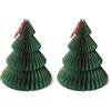 Legami - Albero di Natale Pieghevole in Carta, da Appendere o appoggiare su Una Superficie, Diametro 28 cm (Confezione da 2)