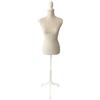 Relaxdays Manichino, Donna, Taglia 36/38, Regolabile 130-167 cm, Pizzo, Base in Legno, per Abiti