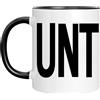 Acen Merchandise Rude mug Black Rim Handle Mug with Slogan I'M A on the other side by Personalised Printing