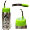 Mate Green Matermo Yerbomos 4.0 Green 580 ML for Yerba Mate Tee 580 ML, un accessorio portatile per Yerba Mate, funziona come un thermos con una bottiglia d'acqua e mantiene l'acqua 13310