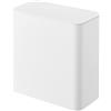 Yamazaki 4266 Scatola Magnetica per Accessori Lavanderia Bianco Resina ABS Magnete/Silicone Minimalista 17 x 9,5 x 17 cm (L x P x A)
