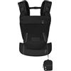 Cybex Gold Laya Marsupio Ergonomico Neonato con Tessuto Adattabile, Mesh 3D Traspirante e Fibbie Magnetiche, dalla Nascita fino a 15 kg - Magic Black
